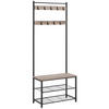 GARDEROBE  in 70/175/32 cm  - Schwarz/Grau, Trend, Holzwerkstoff/Metall (70/175/32cm) - Boxxx