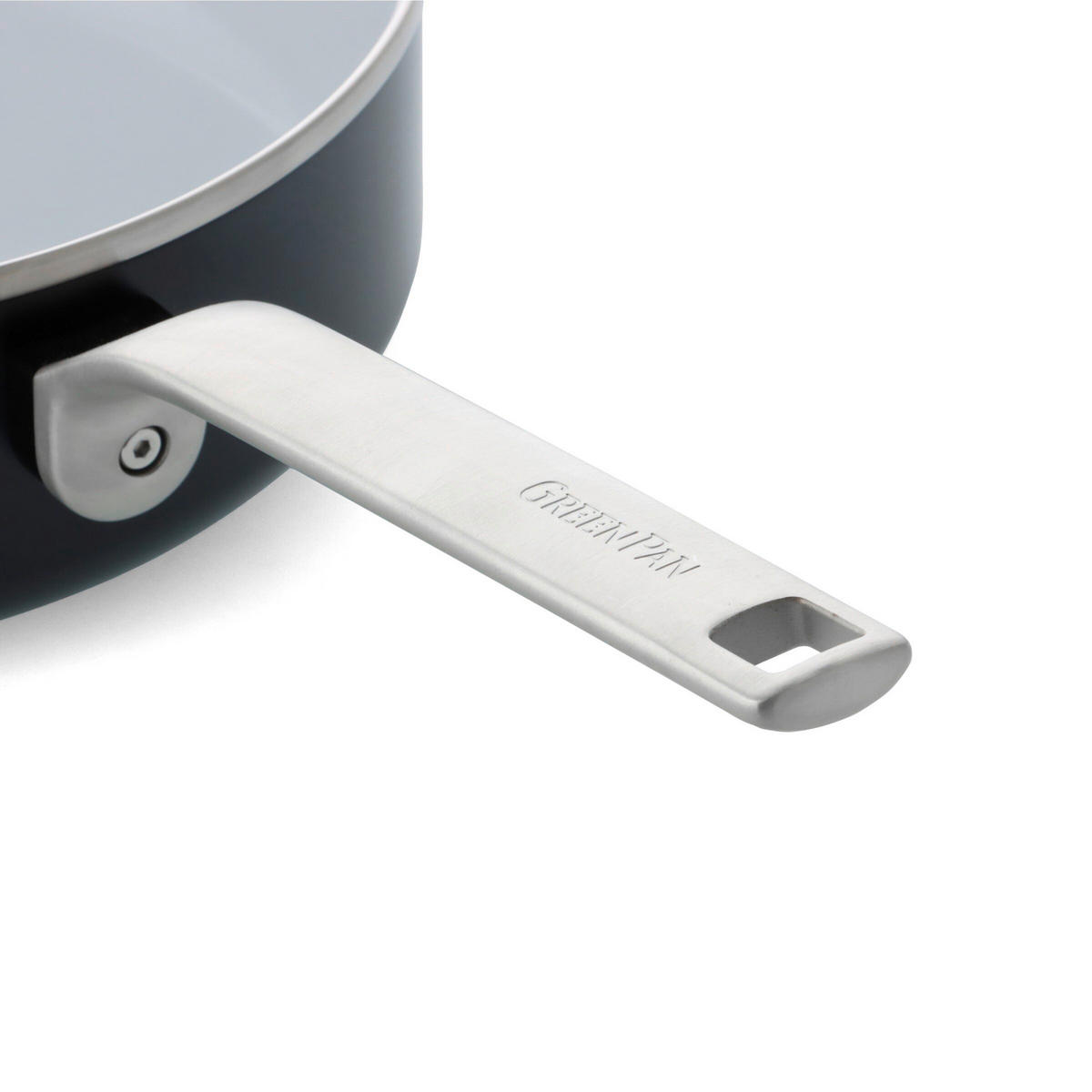 SCHMORPFANNE Evolution Keramikbeschichtung 26 cm  - Edelstahlfarben/Transparent, Basics, Glas/Metall (26cm) - GreenPan