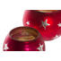 TEELICHTHALTER-SET 4-teilig - Rot, Glas TEELICHTHALTER-SET 4-teilig - Rot, Glas