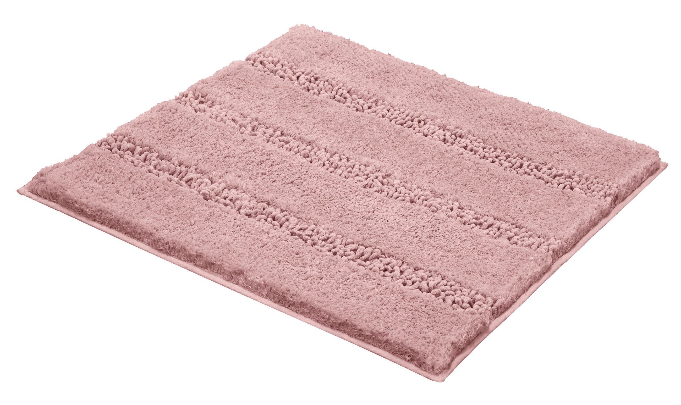 KUPAONSKI TEPIH ružičasta  MONROVIA  - ružičasta, Konvencionalno, tekstil/plastika (60/60cm) - Kleine Wolke