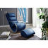 RELAXSESSEL in Metall, Textil, Holzwerkstoff Blau - Chromfarben/Blau, Design, Holzwerkstoff/Textil (67/111/102cm) - Xora RELAXSESSEL in Metall, Textil, Holzwerkstoff Blau - Chromfarben/Blau, Design, Holzwerkstoff/Textil (67/111/102cm) - Xora