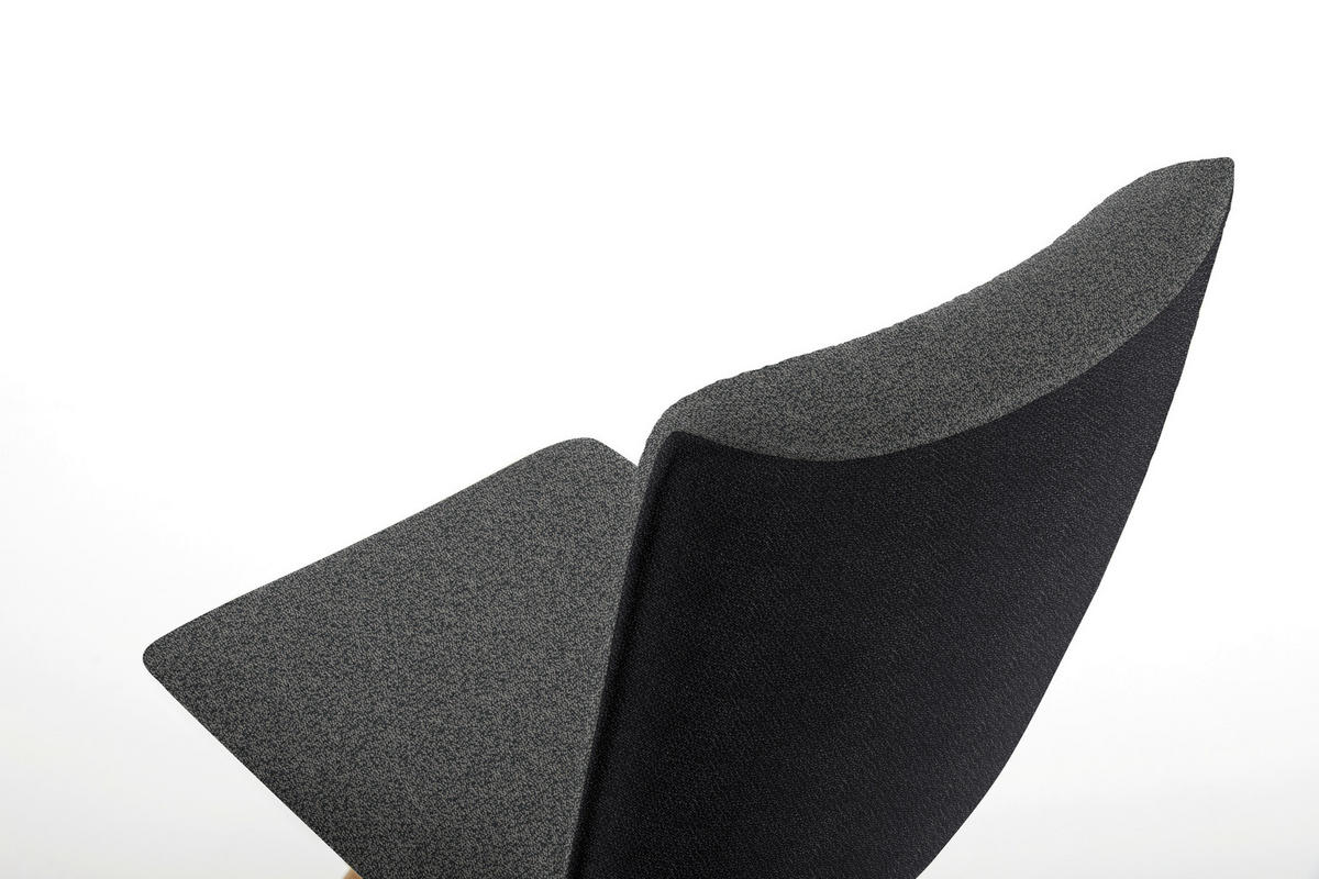 STUHL  in Flachgewebe  - Eichefarben/Anthrazit, Design, Holz/Textil (48/91/63cm) - Koinor