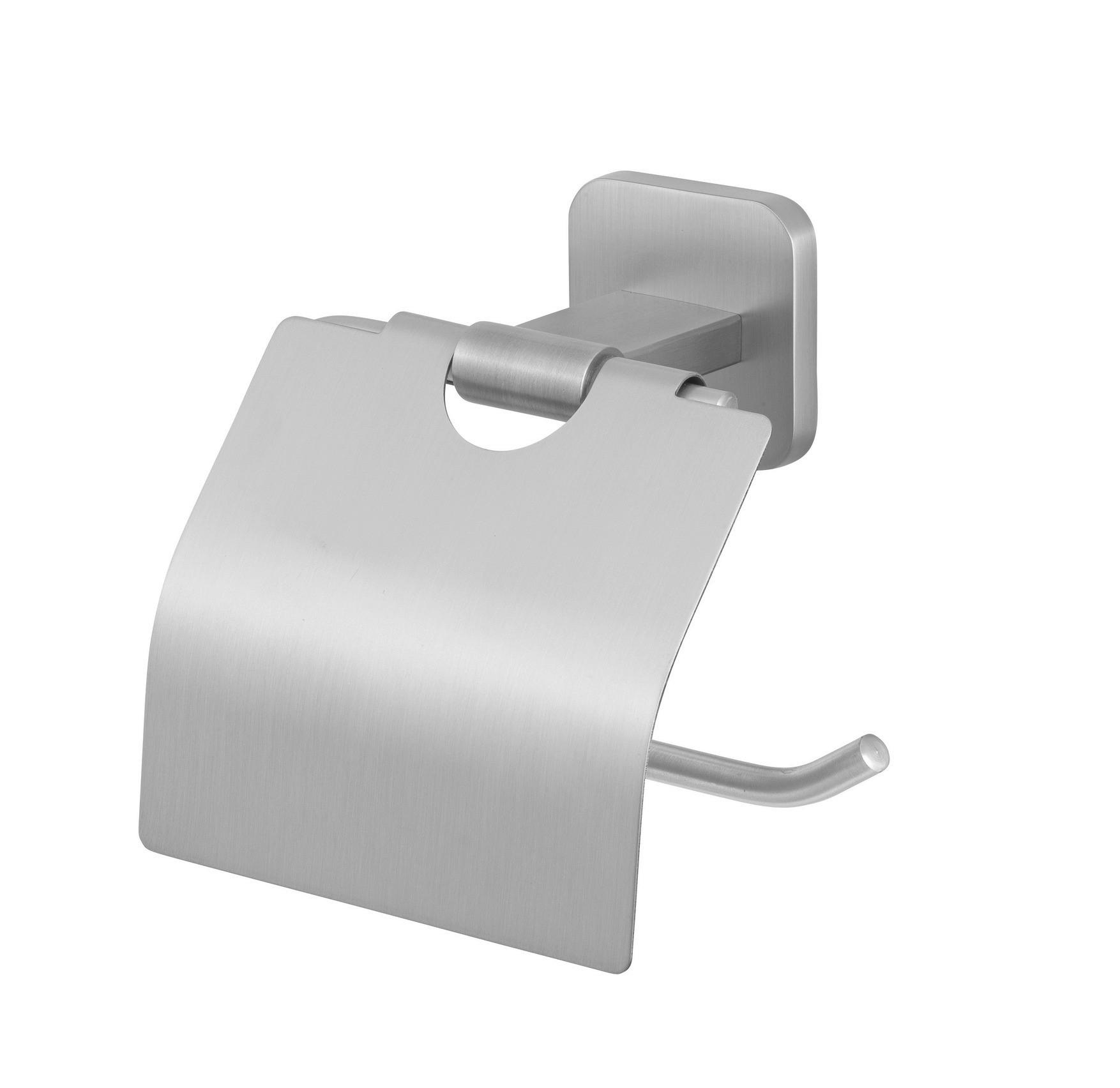 TOILETTENPAPIERHALTER - Edelstahlfarben, KONVENTIONELL, Metall (14,5/13/6,5cm) - Wenko