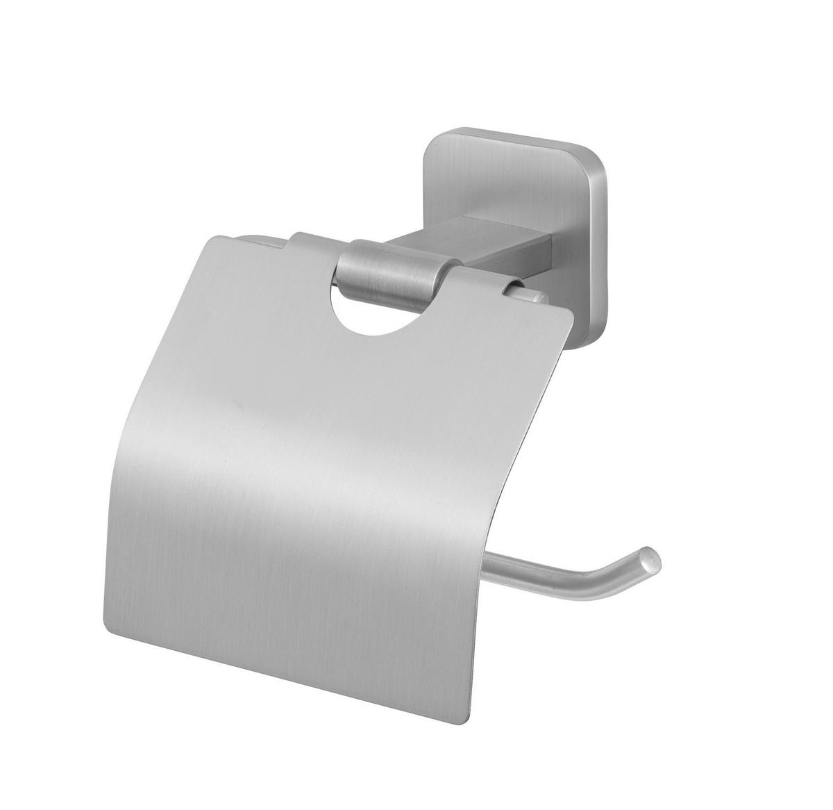 TOILETTENPAPIERHALTER - Edelstahlfarben, KONVENTIONELL, Metall (14,5/13/6,5cm) - Wenko