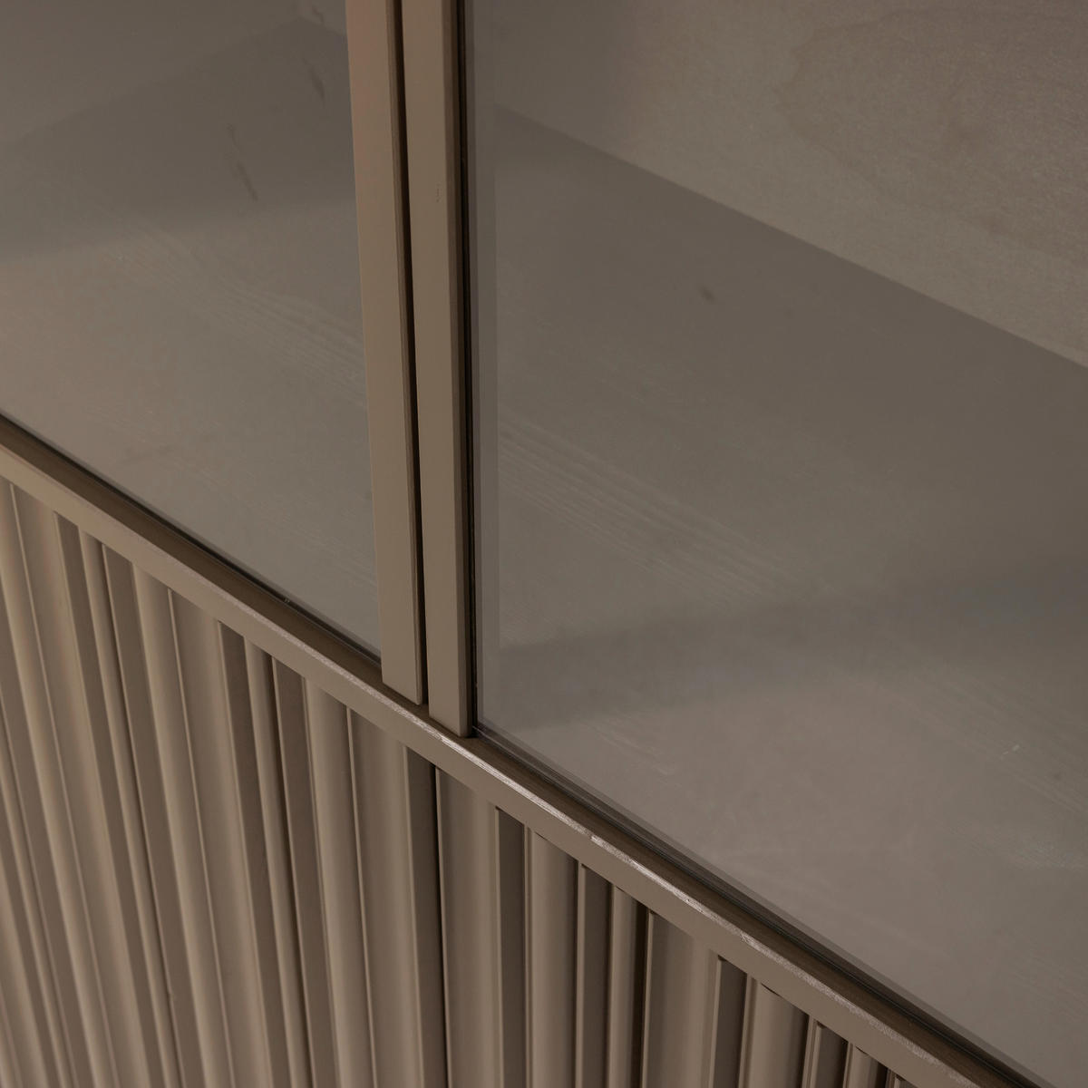 VITRINE Nova in Kiefer Braun  - Braun, Design, Glas/Holz (67/215/40cm) - Livetastic