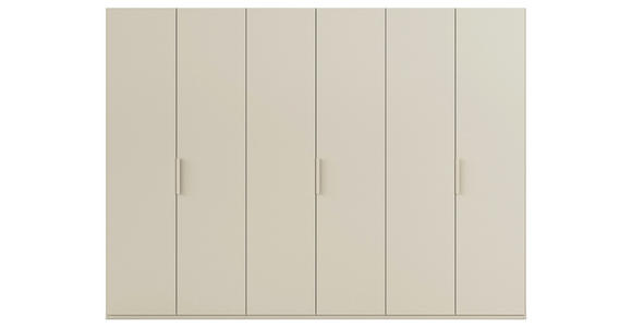 DREHTÜRENSCHRANK 301/235/61 cm,  in Champagner, 6-türig  - Champagner, Basics, Holzwerkstoff/Metall (301/235/61cm) - Novel