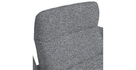 ECKSOFA in Chenille, Flachgewebe Blaugrau 165/318 cm - Blaugrau/Schwarz, Design, Textil/Metall (165/318cm) - Xora
