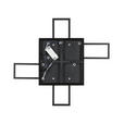 LED-DECKENLEUCHTE 73,5/66,5/7,5 cm   - Eichefarben/Schwarz, Natur, Holzwerkstoff/Kunststoff (73,5/66,5/7,5cm) - Novel