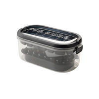 FORMA NA ĽAD - priehľadné/čierna, Basics, plast (22,7/12/9,6cm) - Homeware Profession.