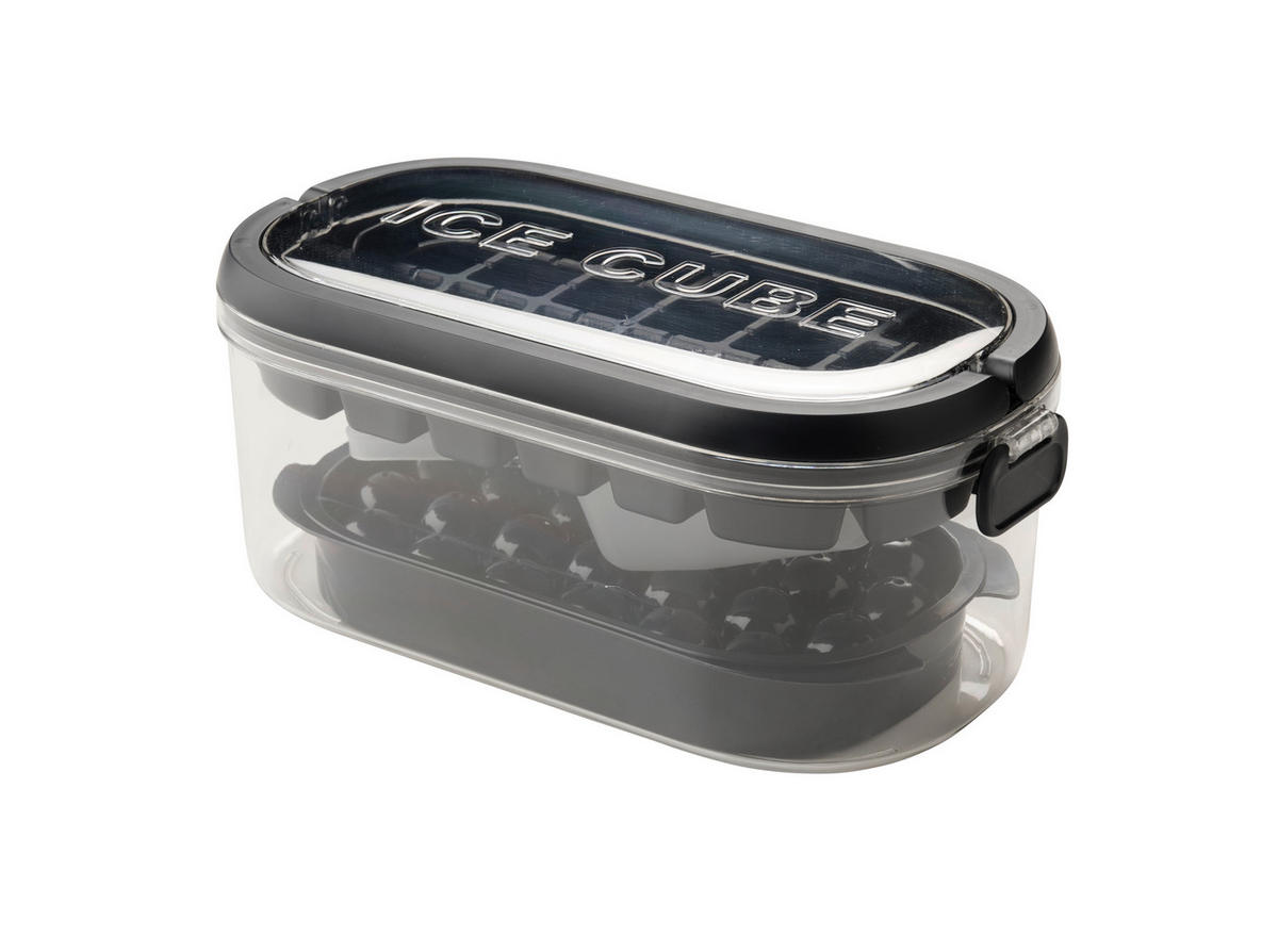 FORMA NA ĽAD - priehľadné/čierna, Basics, plast (22,7/12/9,6cm) - Homeware Profession.