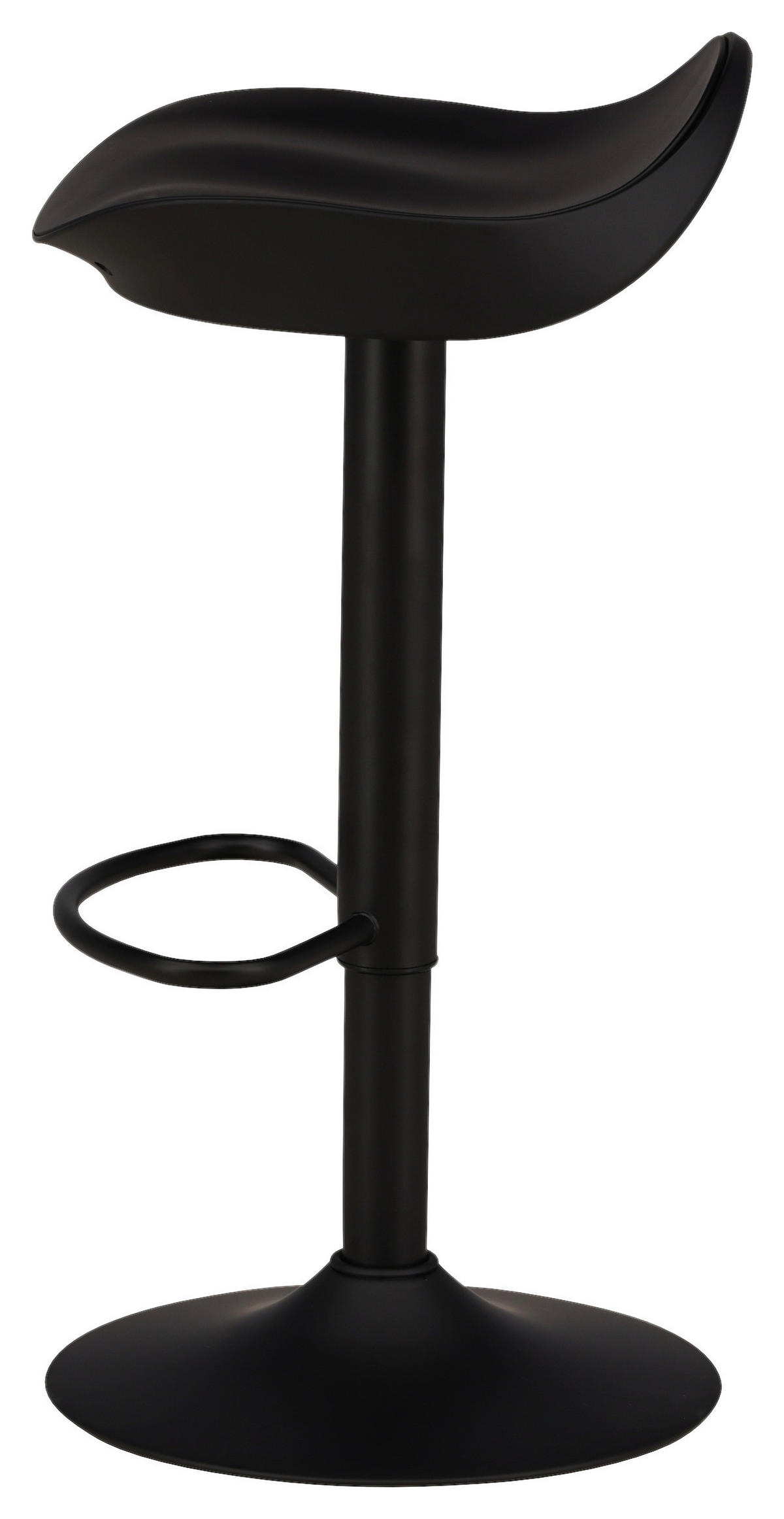 BARHOCKER-SET in Schwarz  - Schwarz, Design, Kunststoff/Metall (40/69/38cm) - Livetastic