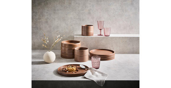 KOMBISERVICE Kyoto 12-teilig  - Braun, Trend, Keramik - Novel