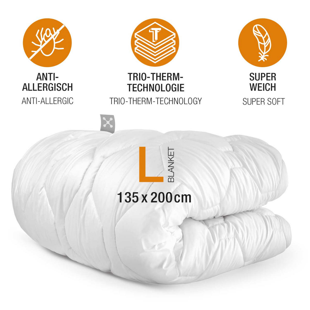 WINTERDECKE  WARMING  135/200 cm   - Basics, Textil (135/200cm) - Smartsleep