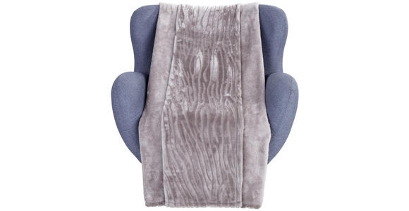 Kuscheldecke Milo - Silberfarben, ROMANTIK / LANDHAUS, Textil (180/220cm) - James Wood