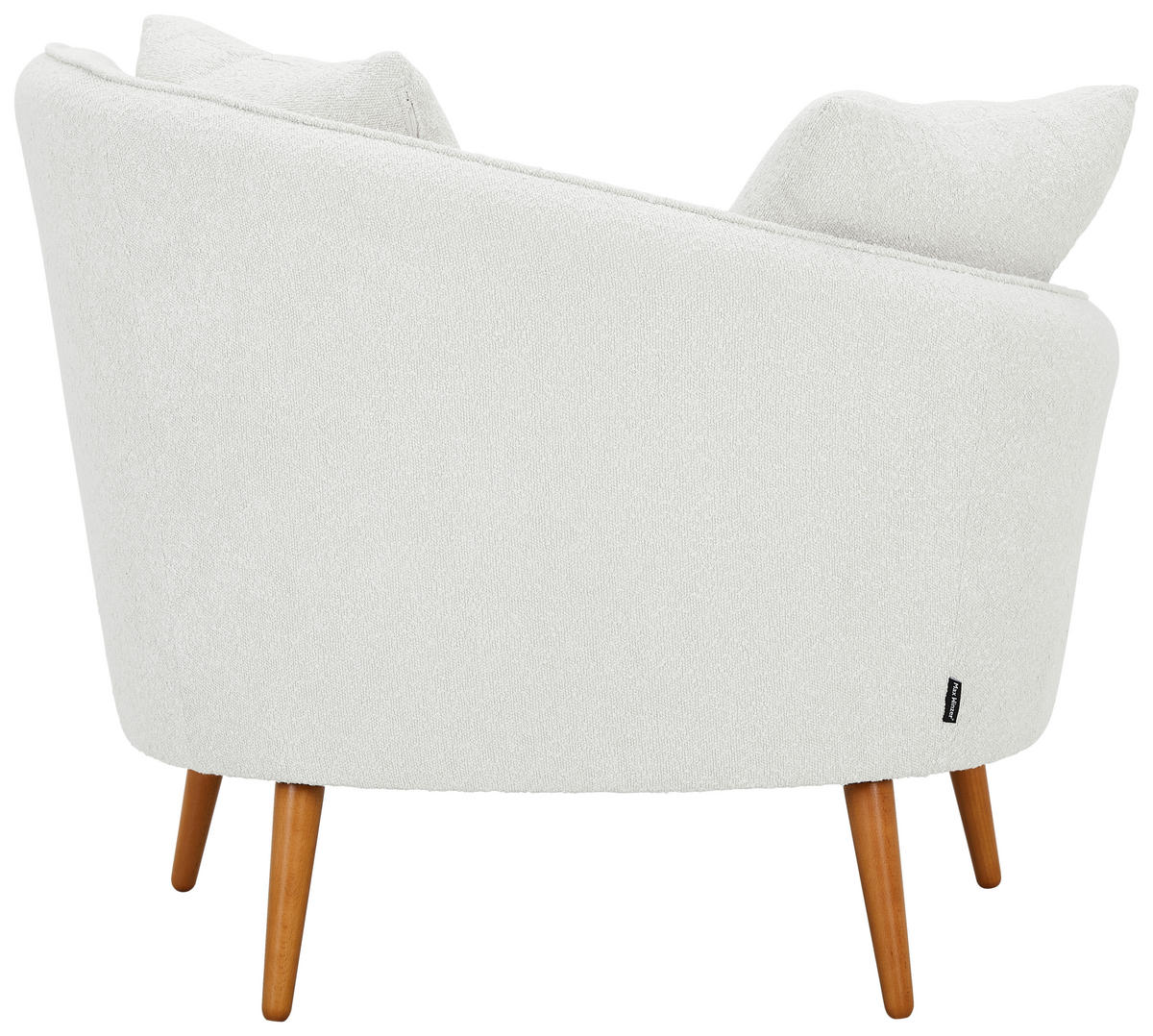 SESSEL in Bouclé Weiß  - Naturfarben/Weiß, KONVENTIONELL, Holz/Textil (106/88/83cm) - Max Winzer