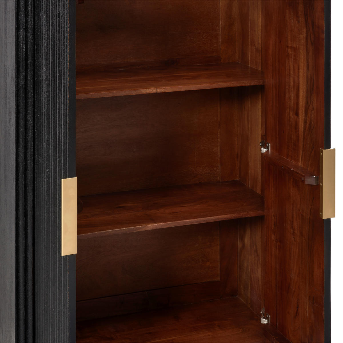 HIGHBOARD  in 90/150/40 cm  - Goldfarben/Schwarz, Design, Holz/Metall (90/150/40cm) - Livetastic