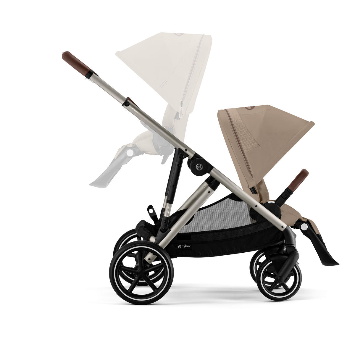 KINDERWAGEN  Gazelle S  Almond Beige  - Taupe/Beige, Basics, Kunststoff/Textil (93-106/65/100-110cm) - cybex GOLD