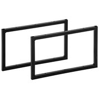 FUß Schwarz  - Schwarz, MODERN, Metall (45,5/28/15cm) - Stylife