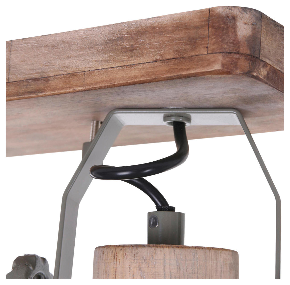 DECKENSPOTS - Anthrazit, Trend, Holz/Metall (32/19/17cm)