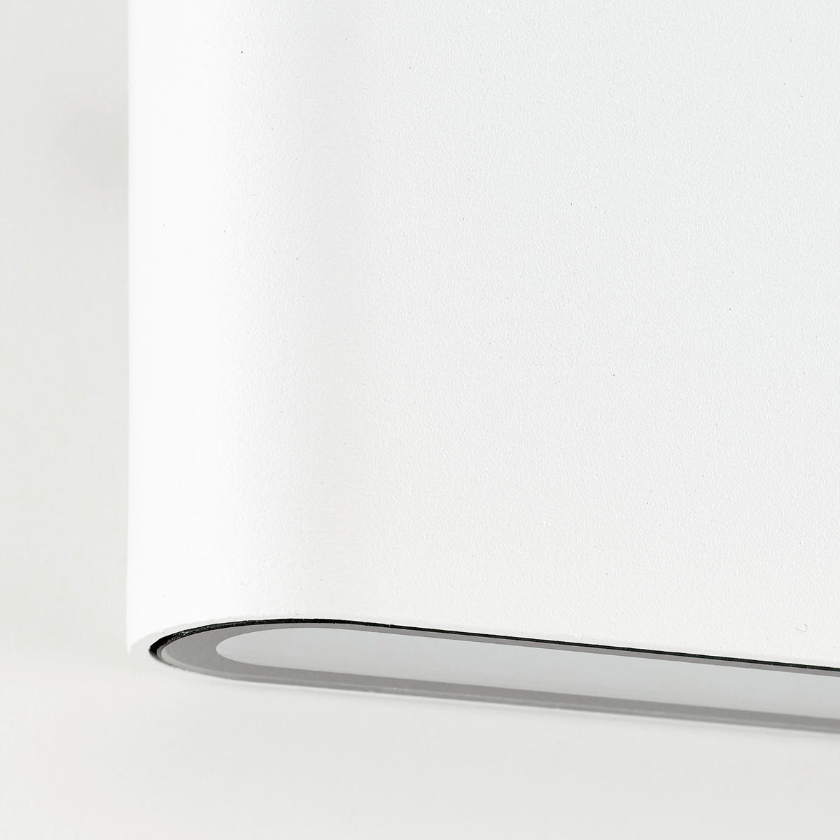 AUSSENWANDLEUCHTE - Weiss, Design, Glas/Metall (9/11,5/2,9cm) - Brilliant