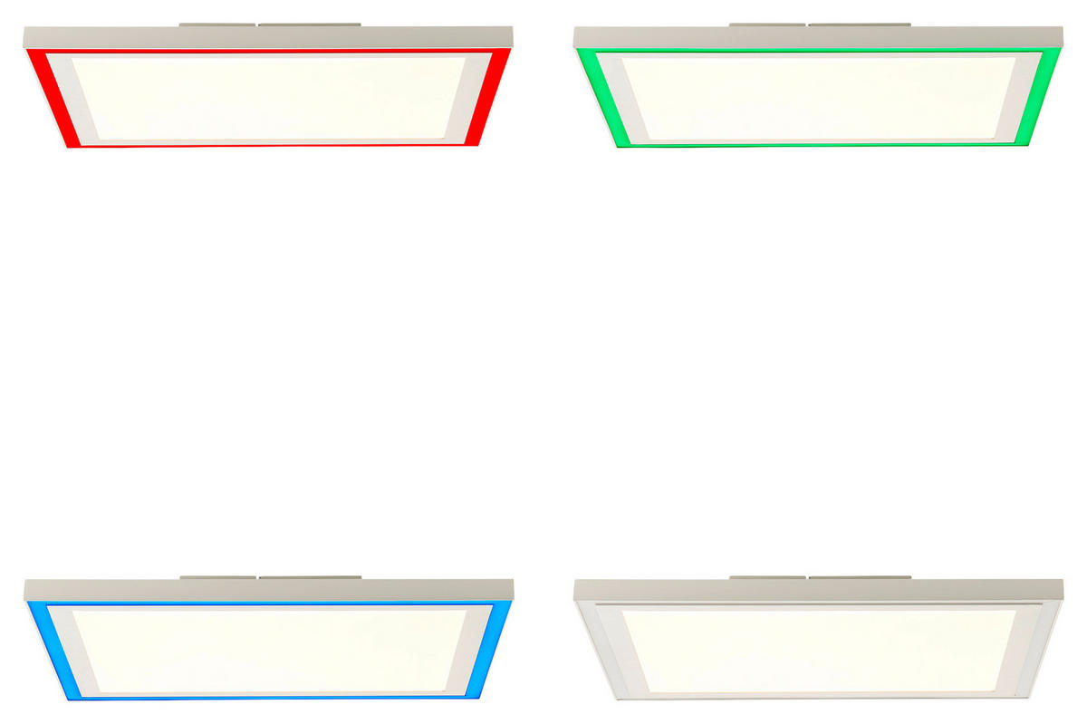 LED-PANEEL LANETTE 40/40/5 cm   - Weiß, Basics, Kunststoff/Metall (40/40/5cm) - Brilliant