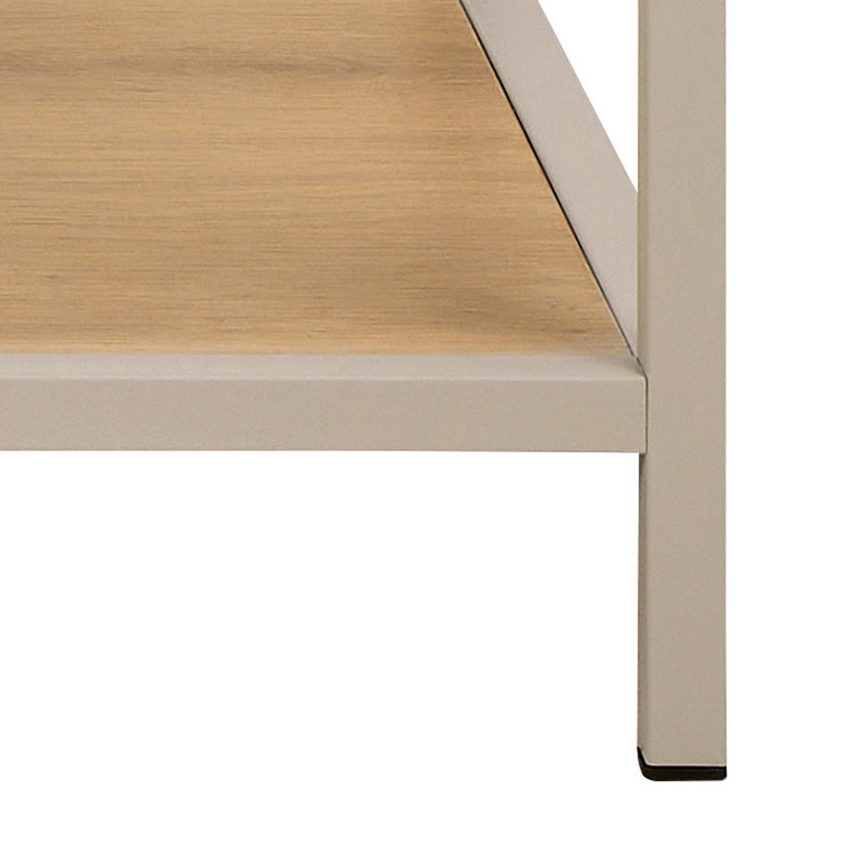 REGAL Grau, Eichefarben  - Eichefarben/Grau, MODERN, Holzwerkstoff/Metall (114/78/35cm) - Xora