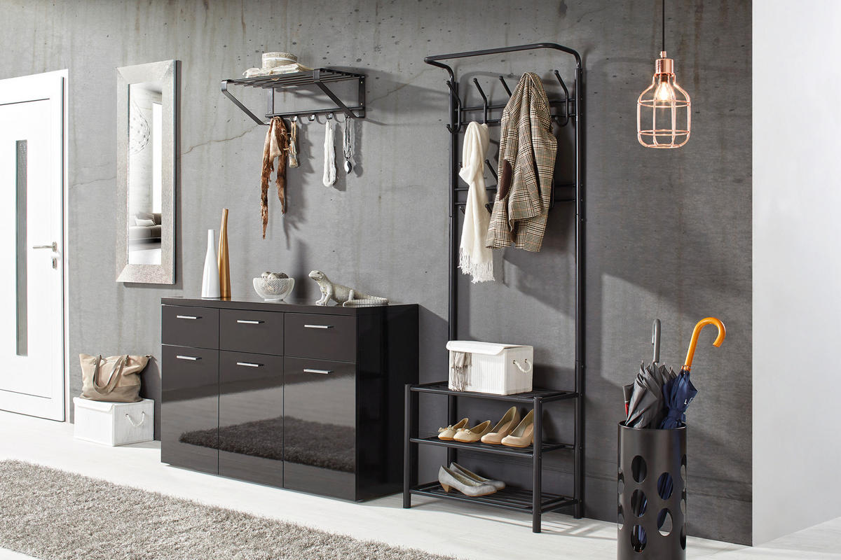 KLÄDHÄNGARE - svart, Design, metall (67/185/32cm) - Best Price