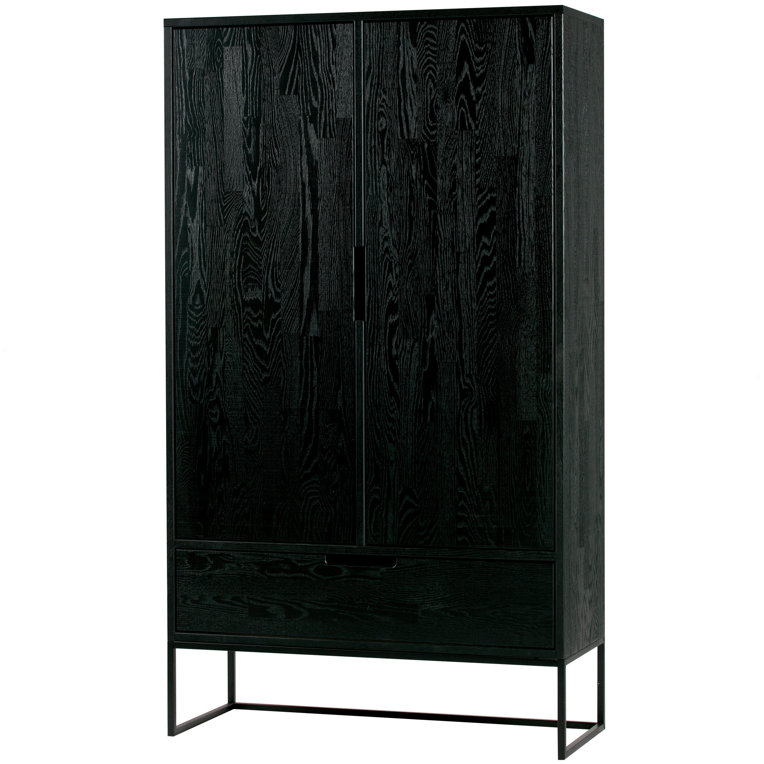 MEHRZWECKSCHRANK 85/149/35,5 cm in Schwarz - Schwarz, Design, Holz/Metall (85/149/35,5cm) - Livetastic