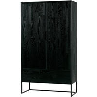 MEHRZWECKSCHRANK 85/149/35,5 cm  in Schwarz  - Schwarz, Design, Holz/Metall (85/149/35,5cm) - Livetastic