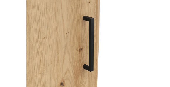 AUFSATZSCHRANK 101/35/79 cm  - Schwarz/Eiche Artisan, MODERN, Holzwerkstoff/Kunststoff (101/35/79cm) - Carryhome