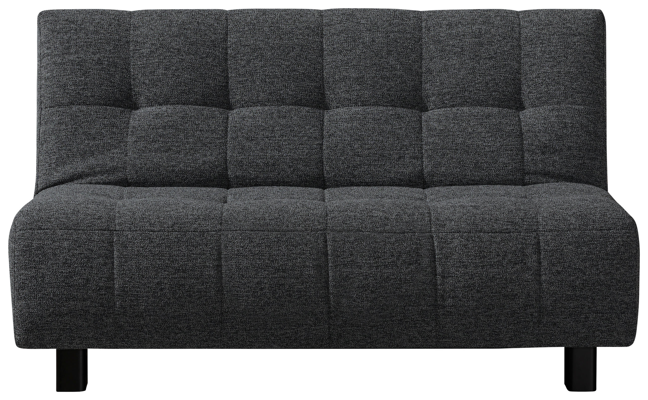SCHLAFSOFA Dunkelgrau  - Dunkelgrau/Schwarz, Design, Textil/Metall (145/92/102cm) - Novel