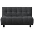 SCHLAFSOFA  in Dunkelgrau  - Dunkelgrau/Schwarz, Design, Textil/Metall (145/92/102cm) - Novel