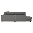 ECKSOFA Grau Cord  - Schwarz/Grau, KONVENTIONELL, Kunststoff/Textil (250/314cm) - Carryhome