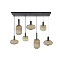 HÄNGELEUCHTE MALOTO 130/30/150 cm   - Bernsteinfarben, Design, Glas (130/30/150cm) - Lucide