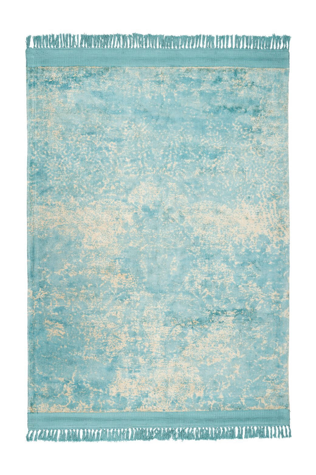 FLACHWEBETEPPICH 80/150 cm Dolce Vita 125 Petrol  - Petrol, Design, Textil (80/150cm) - Novel