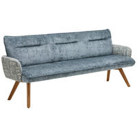 SITZBANK in Holz, Textil, Holzwerkstoff Eichefarben, Graublau  - Graublau/Eichefarben, Design, Holz/Holzwerkstoff (220/91/67cm) - Joop!
