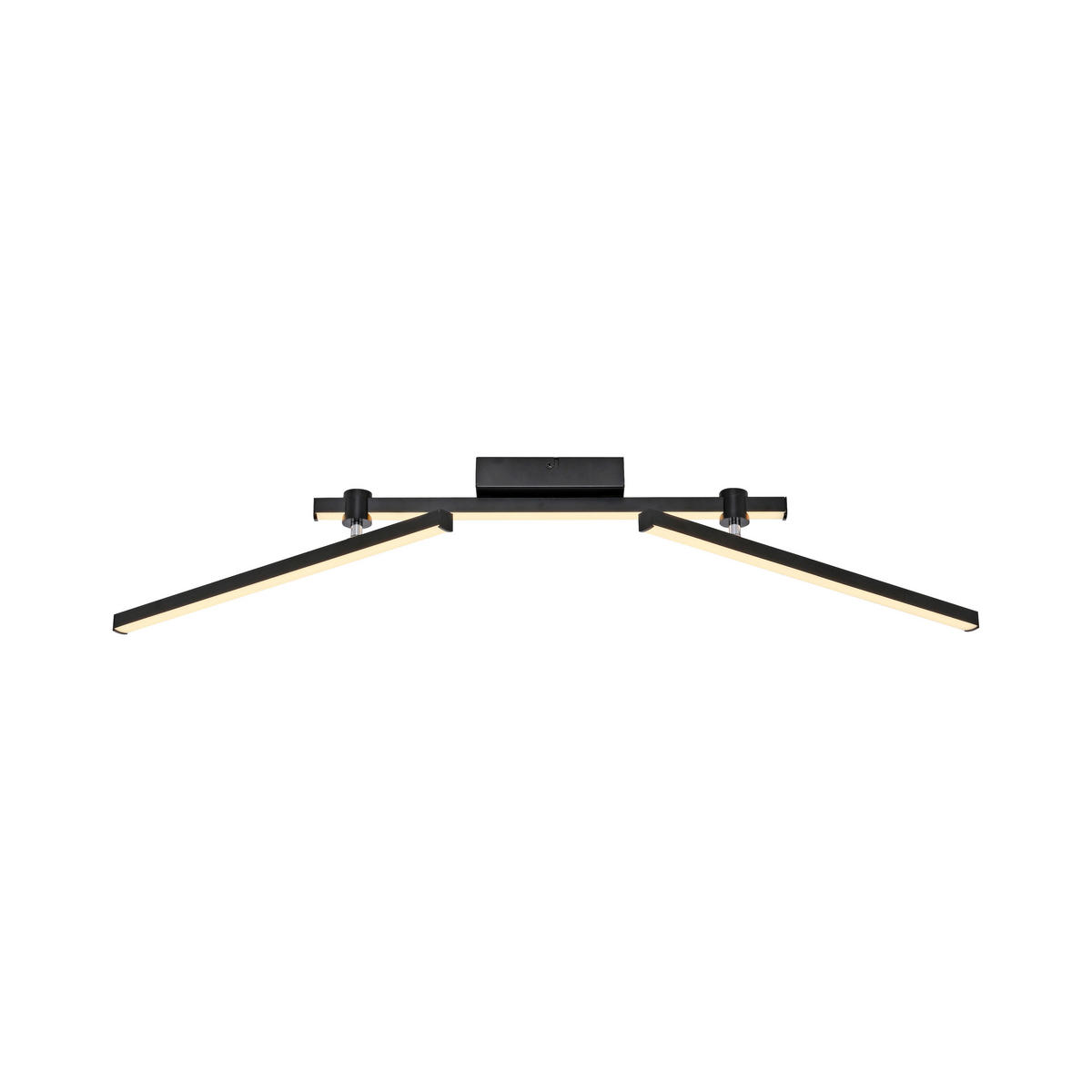 LED-DECKENLEUCHTE 106,4/76,4/10 cm   - Schwarz, Design, Kunststoff/Metall (106,4/76,4/10cm) - Schöner Wohnen