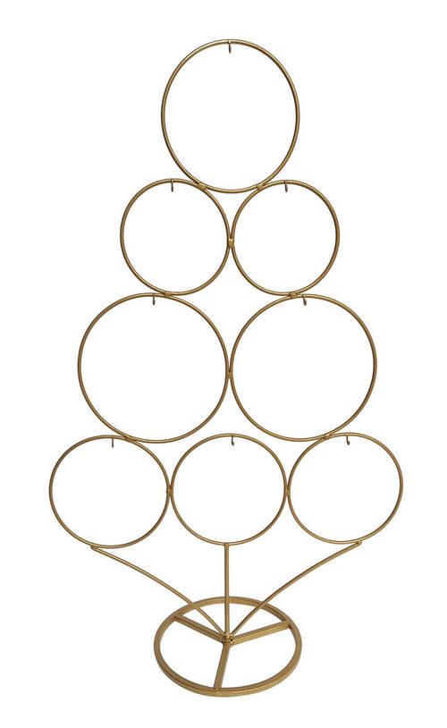 DEKOBAUM  - Goldfarben, Basics, Metall (35,5/58/16cm) - X-Mas