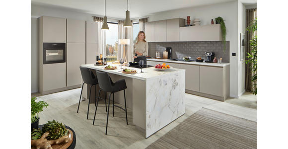 EINBAUKÜCHE   - Cappuccino, Design, Holzwerkstoff - Dieter Knoll