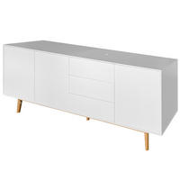 SIDEBOARD 200/80/45 cm  - Eichefarben/Weiß, Design, Holz/Holzwerkstoff (200/80/45cm) - home24