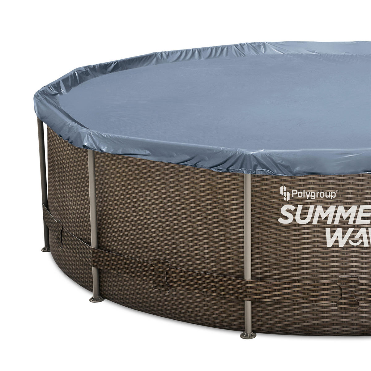 POOL PGP2Q01542D 457/106 cm  - Braun, KONVENTIONELL, Kunststoff (457/106cm)