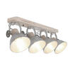 DECKENSPOTS - Nickelfarben, Trend, Holz/Metall (15/23/90cm)
