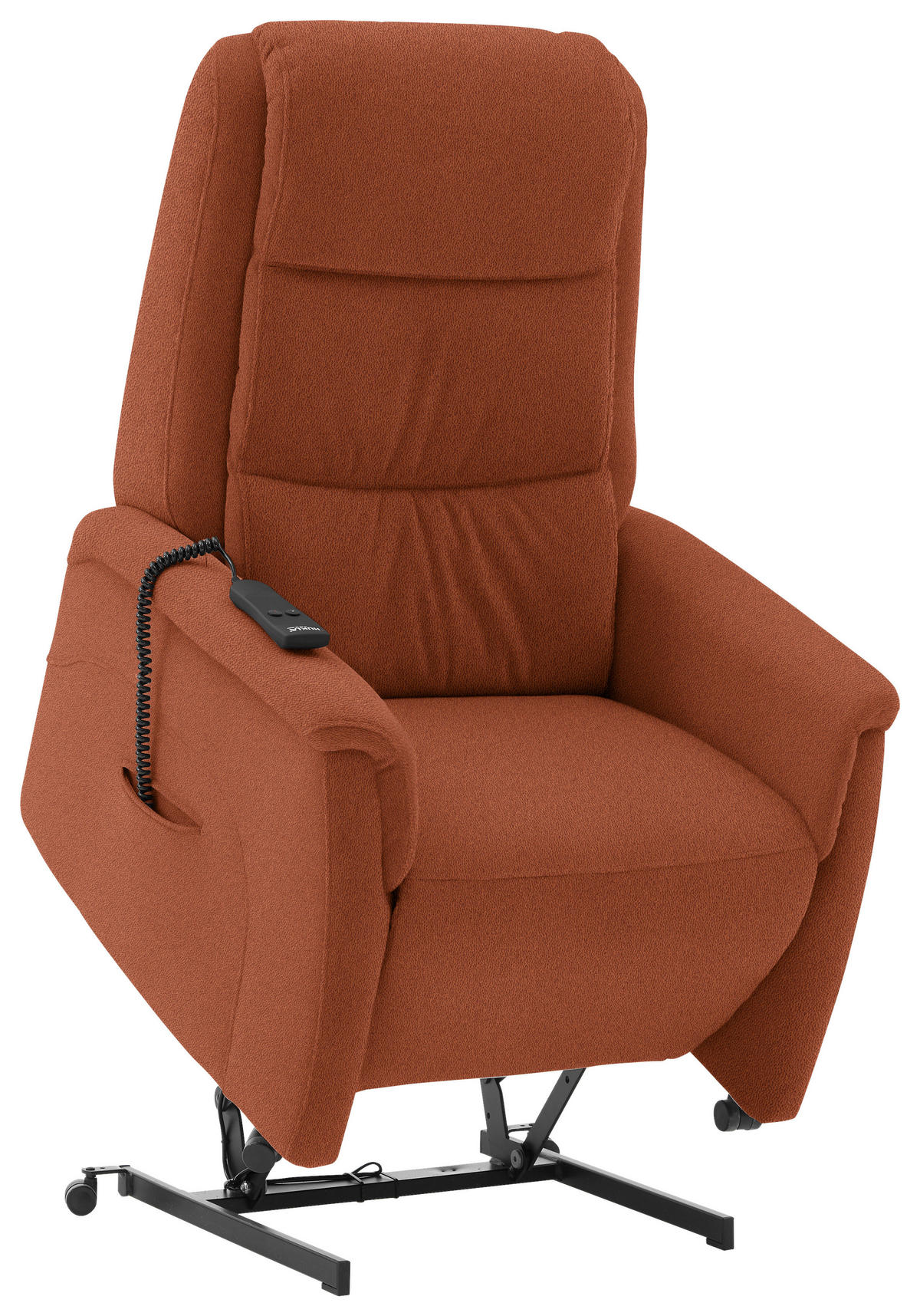 FERNSEHSESSEL in Mikrofaser Rostfarben  - Rostfarben/Schwarz, KONVENTIONELL, Kunststoff/Textil (70/107/88cm) - Valdera