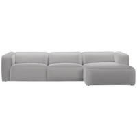 ECKSOFA in Webstoff Ecru  - Ecru/Schwarz, Design, Kunststoff/Textil (332/163cm) - Stylife