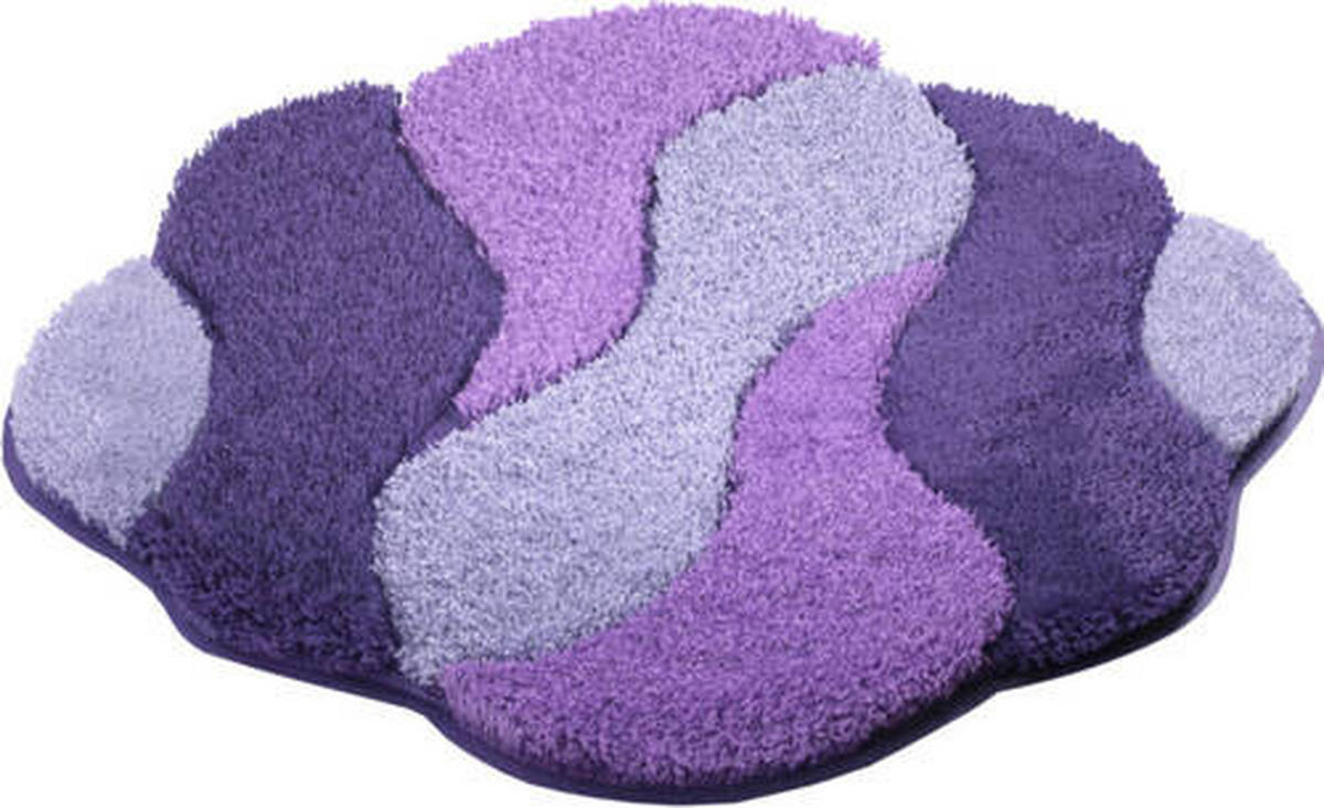 BIDET-VORLEGER Carmen Flieder 60/60 cm  - Flieder, Basics, Kunststoff/Textil (60/60cm) - Grund
