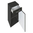 UNTERSCHRANK 40/79/35 cm - Chromfarben/Graphitfarben, KONVENTIONELL, Holzwerkstoff/Metall (40/79/35cm) - Xora