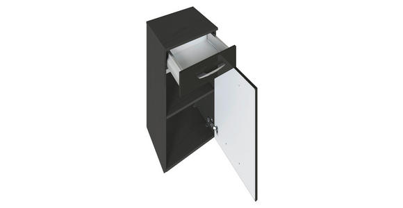 UNTERSCHRANK 40/79/35 cm - Chromfarben/Graphitfarben, KONVENTIONELL, Holzwerkstoff/Metall (40/79/35cm) - Xora