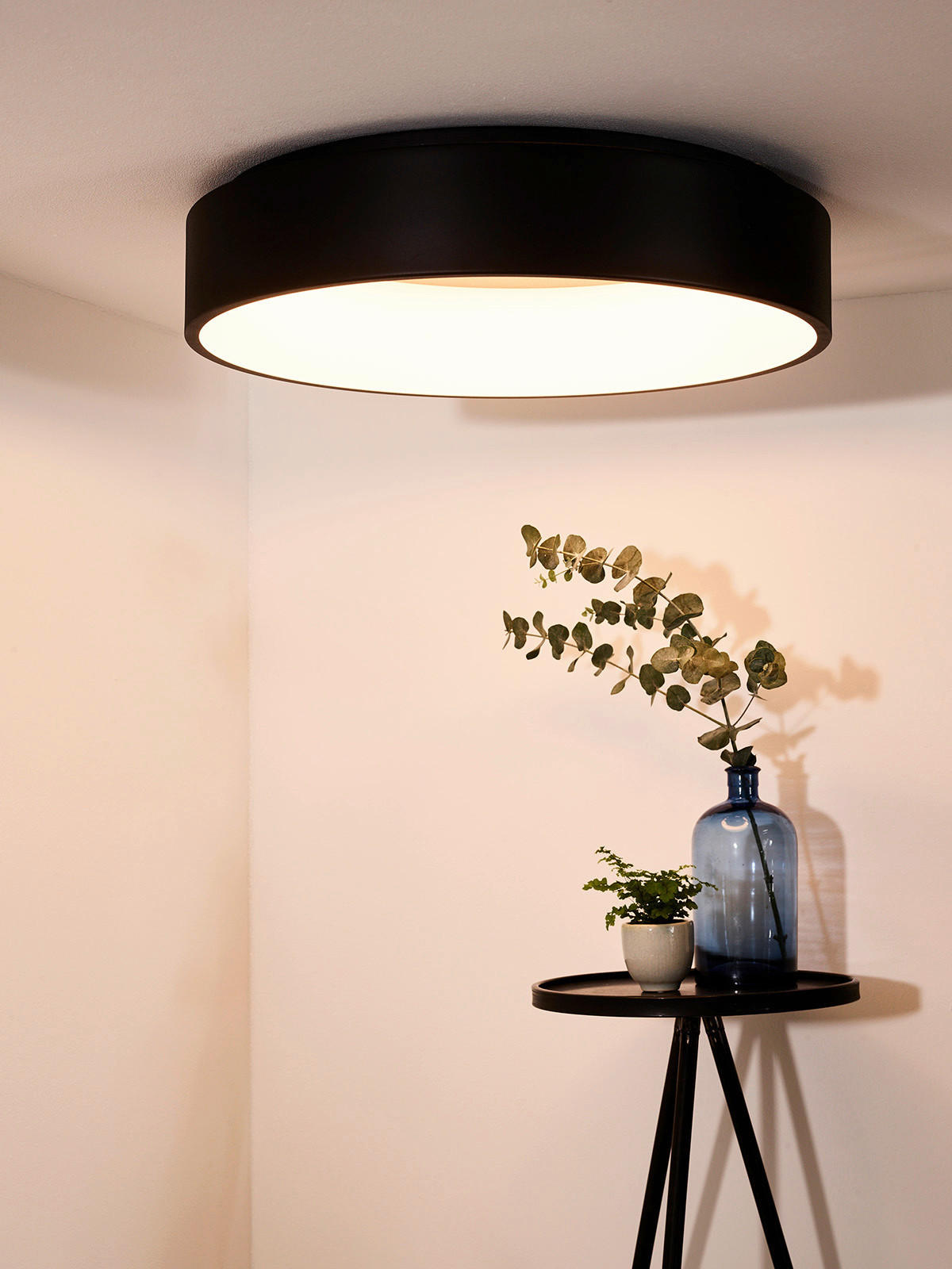 LED-DECKENLEUCHTE 42 W    60/60/13 cm  - Schwarz, Basics, Metall (60/60/13cm) - Lucide