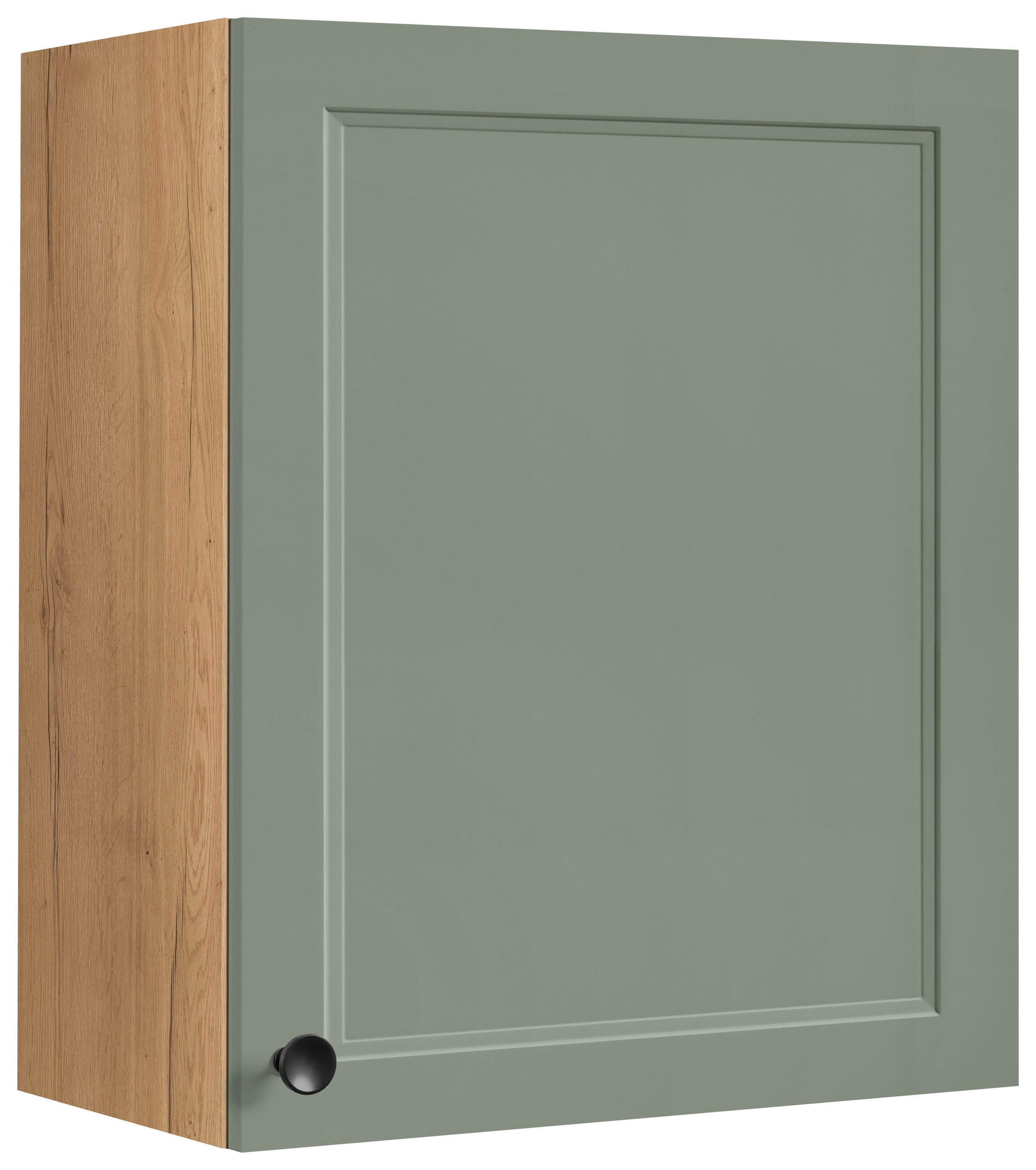 KÜCHENOBERSCHRANK 60/72/35 cm  in Grün, Eichefarben  - Eichefarben/Schwarz, MODERN, Holzwerkstoff/Metall (60/72/35cm) - Nobilia