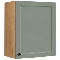 KÜCHENOBERSCHRANK 60/72/35 cm  in Grün, Eichefarben  - Eichefarben/Schwarz, MODERN, Holzwerkstoff/Metall (60/72/35cm) - Nobilia